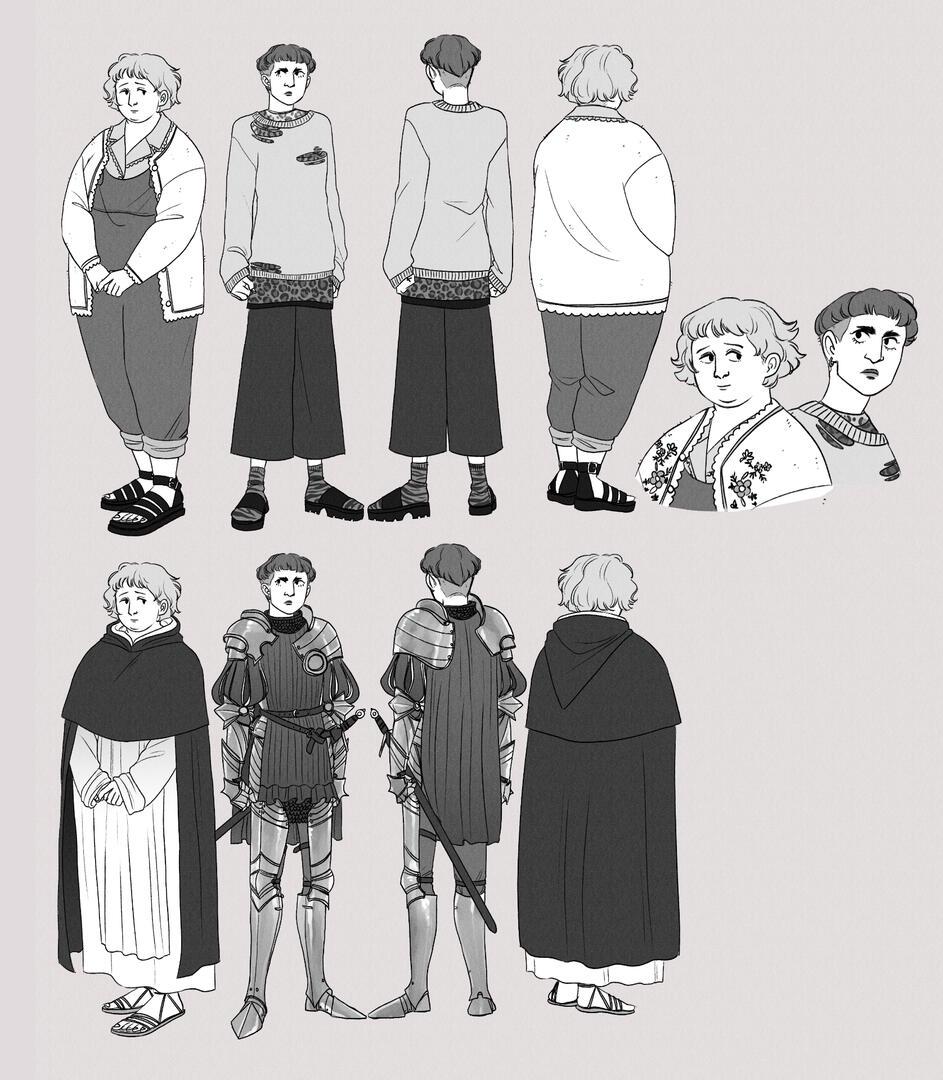 Character sheet short comic (2020)