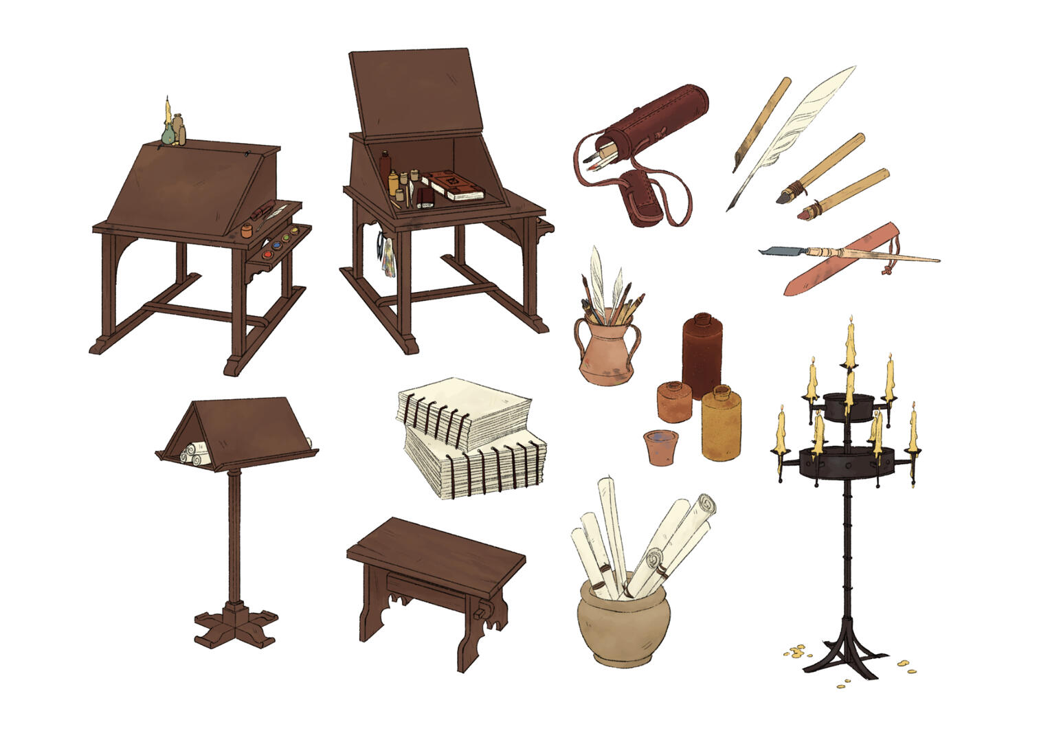 Environment design: scriptorium (2021)